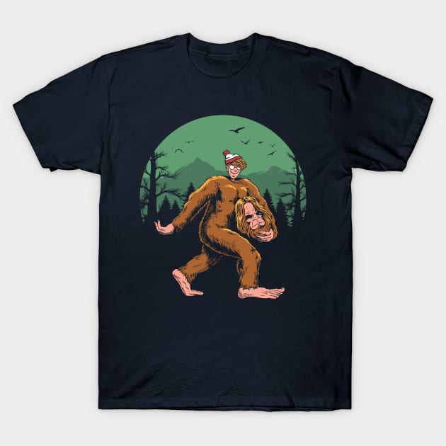 Where is Bigfoot? T-Shirt by Vincent Trinidad Art